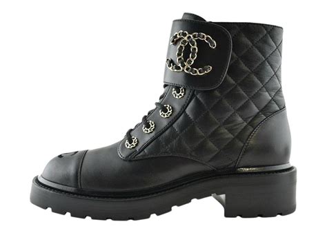 chanel ankle boots replica|chanel quilted combat boots.